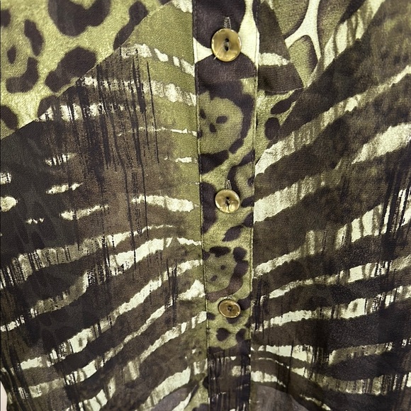 Chic Animal Print Blouse by Susan Graver - Picture 7 of 9
